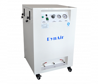 Dynamic DynAir DA7001DCS - безмасляный компрессор на одну установку, 78 л/мин, ресивер 30 л, с кожухом, с осушителем