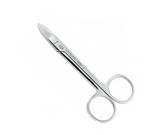 Asa Dental 5600-2 - ножницы коронковые с загибом, зубчики на одном лезвии, 10,5 см