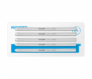 Asa Dental S2100 - ручка для зеркал восьмигранная, набор из 5 штук