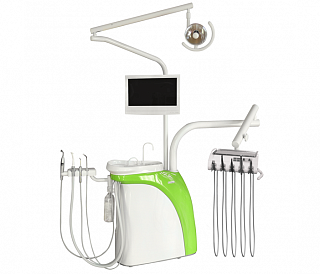 Chiromega 654 Solo - стоматологическая установка с креслом и 3-мя инструментами