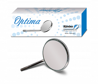 Roder Dentalinstrumente Optima - зеркало плоское, без ручки, размер 5, 24 мм, 12 шт
