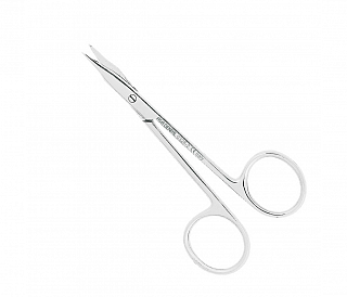 Asa Dental 0328-2 - ножницы для десны N1 изогнутые по плоскости, 11,5 см