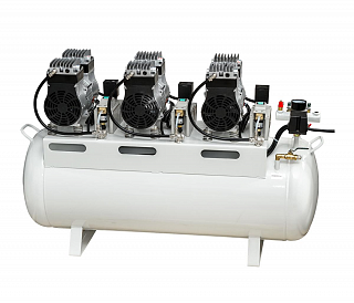 Mercury HK-6EW-90 (ND-300) - безмасляный компрессор для 4-х стоматологических установок, с ресивером 90 л (300 л/мин)