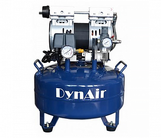 Dynamic DynAir DA5001 - безмасляный компрессор для одной стоматологической установки, без осушителя, с ресивером 22 л, 60 л/мин