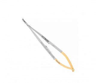Nopa Instruments AE 579/18 - микроиглодержатель TUC CASTROVIEJO изогнутый, 18 см