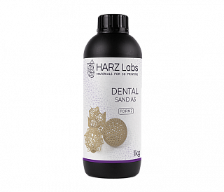 HARZ Labs Form2 Dental Sand A3 - фотополимерная смола для стоматологии, цвет бежевый, 1 кг