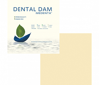 Medenta Dental Dam - завеса резиновая "Раббер дам" Медента натуральная/толстая