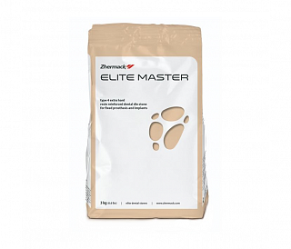 Zhermack Elite Master (Sandy brown) 3kg - сверхпрочный гипс IV класса, укрепленный пластмассой для воспроизведения культи в несъемном протезировании и имплантологии