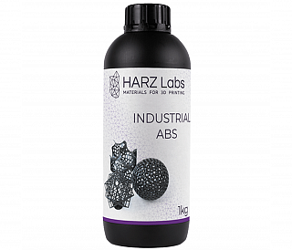 HARZ Labs Industrial ABS - фотополимерная смола для промышленного использования, цвет черный, 1 кг