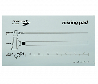 Zhermack Mixing Pad - смесительный блокнот со шкалой дозировки (12 листов)