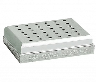 Asa Dental AL2761-2 - подставка для боров, 36. шт., алюминий, угловые