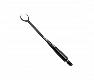 Hahnenkratt BLACK MICROflex Ultra - ультраяркое микрозеркало без ручки, плоское, круглое, 5 мм