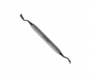 Hu-Friedy Bone Scraper Buser #1/3, 4/6 мм - костный скребок, ручка Black Line