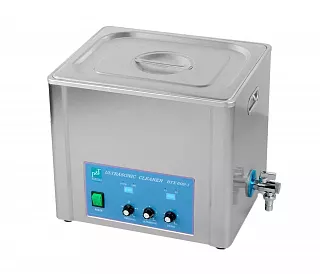 P&T Medical BTX-600 10L P - ультразвуковая мойка с режимом частотной модуляции и краном для слива воды, корпус из нержавеющей стали, 10 л