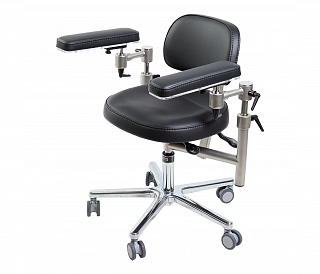 MedErgoStuhle Тронус C-100 MedErgo-672 - стул микроскописта, цвет чёрный 150-1195