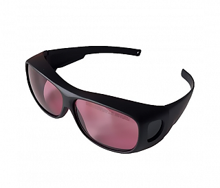 AMD Lasers EYEPINK - очки защитные для работы с лазером, розовые в белой оправе стандартного размера
