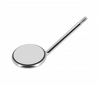Hahnenkratt TOPvision FS Rhodium - родиевое зеркало без ручки, плоское, №2, диаметр 18 мм, 12 шт