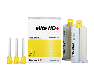 Zhermack Elite HD Monophase Normal Set (2х50ml) - гидросовместимый А-Силикон средней вязкости, средняя консистенция