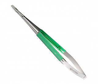 КМИЗ H-0268M - иглодержатель прямой, микрохирургический, с новым универсальным замком, 185 мм