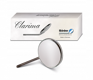 Roder Dentalinstrumente Clarima - зеркало незапотевающее, увеличительное, без ручки, размер 4, 22 мм, 12 шт