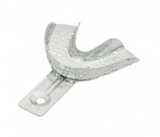 Asa Dental 2816-L3 - ложка слепочная нижняя большая (L) с перфораций без бортика, детская, из алюминия