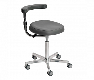 MedErgoStuhle MedErgo-802 - стул врача с абдоминальным упором, цвет чёрный 150-1195