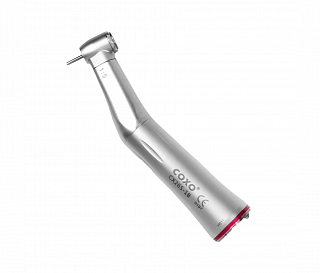 Coxo CX265-1B - угловой наконечник с фиброоптикой, кнопочный зажим, 1:5, с внутренней системой подачи охлаждения