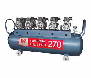 WuerWei W-615 - безмасляный компрессор для 7-ми стоматологических установок с ресивером 270 л (650 л/мин)