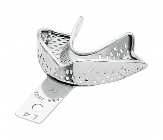 Asa Dental 2804S-L4 - ложка слепочная нижняя средняя (M) с перфорацией с бортиками