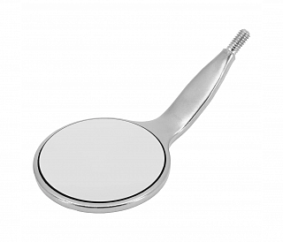 Hahnenkratt MEGA FS Rhodium - родиевое зеркало без ручки, №5, диаметр 24 мм, 12 шт