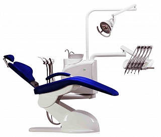 Diplomat Dental Consul DC170 - стоматологическая установка навесного типа с верхней подачей инструментов, с креслом ДЕ20 (1 положение)