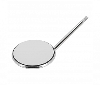 Hahnenkratt TOPvision FS Rhodium - родиевое зеркало без ручки, плоское, №6, диаметр 26 мм, 12 шт