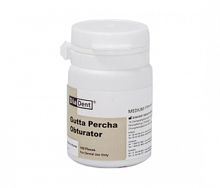 DiaDent Gutta Percha Obturator - флакон с гуттаперчевыми стержнями, 100 шт.