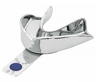 Asa Dental 2802-L6 - ложка слепочная нижняя (XL), без перфорации, с бортиками