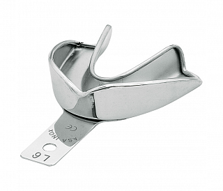 Asa Dental 2807S-L6 - ложка слепочная нижняя очень большая (XL) без перфорации с бортиками