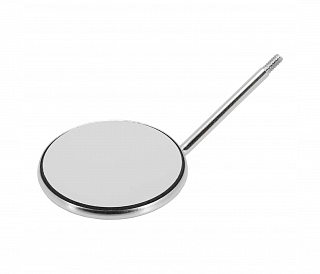 Hahnenkratt TOPvision FS Rhodium - родиевое зеркало без ручки, плоское, №8, диаметр 30 мм, 12 шт