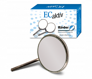 Roder Dentalinstrumente EC Aktiv - зеркало плоское, без ручки, размер 5, 24 мм, 12 шт