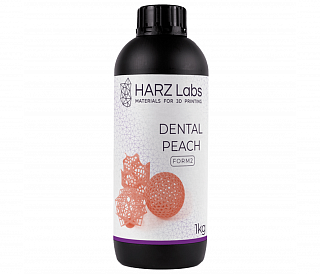 HARZ Labs Form2 Dental Peach - фотополимерная смола для стоматологии, цвет бледно-оранжевый, 1 кг