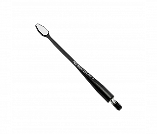 Hahnenkratt BLACK MICROflex rhodium - родиевое микрозеркало без ручки, плоское, форма капли, 3х6 мм