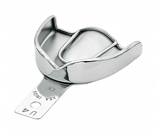 Asa Dental 2807S-U4 - ложка слепочная верхняя средняя (M) без перфорации с бортиками