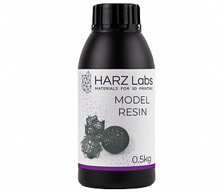 HARZ Labs Model Resin - фотополимерная смола, чёрный цвет, 0.5 кг