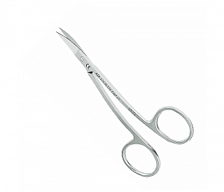 Asa Dental 0307-1 - ножницы для десны N1 изогнутые по плоскости, 10,5 см