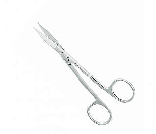 Asa Dental 0305-3 - ножницы для десны изогнутые, 11,5 см