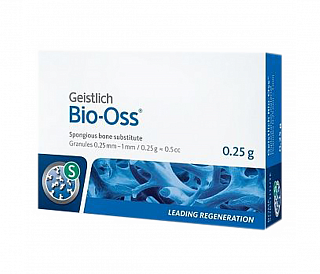 Geistlich Pharma Bio-Oss - 0,25 г, гранулы 0,25-1 мм, размер S, натуральный костнозамещающий материал