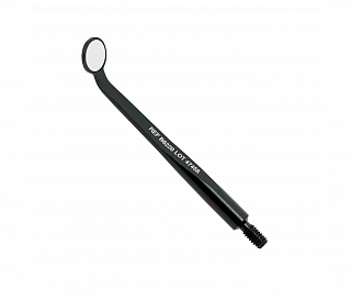 Hahnenkratt BLACK MEGAmicro - родиевое микрозеркало без ручки, плоское, круглое, 5 мм