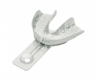 Asa Dental 2816-L1 - ложка слепочная нижняя малая (S) с перфораций без бортика, детская, из алюминия