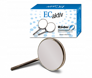 Roder Dentalinstrumente EC Aktiv - зеркало плоское, без ручки, размер 3, 20 мм, 12 шт