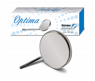 Roder Dentalinstrumente Optima - зеркало увеличительное, без ручки, размер 8, 30 мм, 12 шт