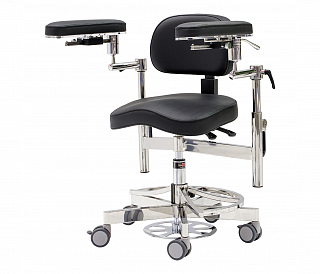 MedErgoStuhle Тронус C-200 MedErgo-692 - стул микроскописта, цвет чёрный 150-1195