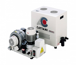 Cattani Turbo-Jet 2 - стоматологический аспиратор для влажной аспирации для 2-х стоматологических установок, с кожухом